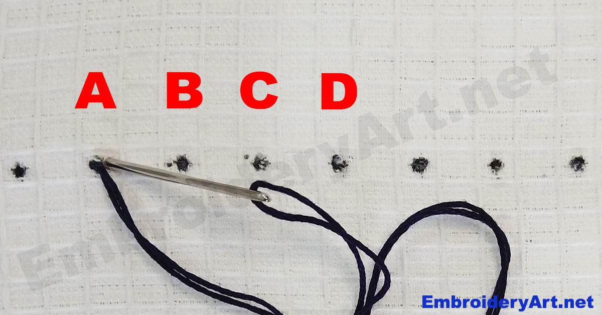 Chain Stitch Step 2