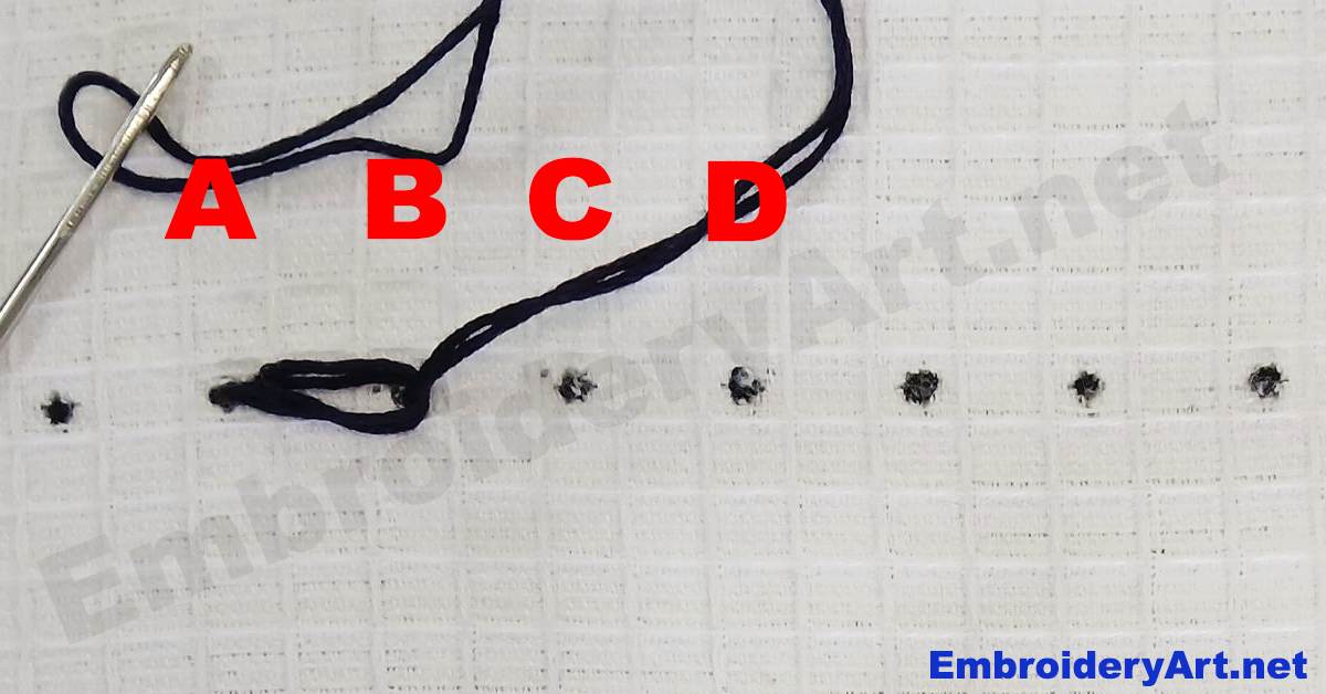 Chain Stitch Step 5